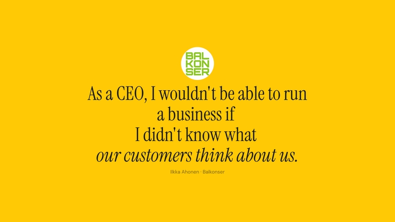 Balkonser: NPS-datasta arjen päätöksiin ja kasvuun 