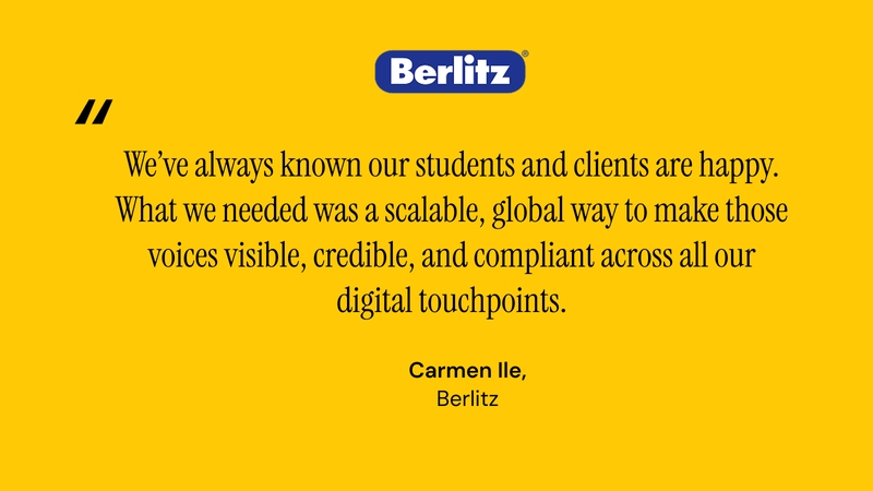 Berlitz: From “we need to make our students’ voice visible” to a 50% lift in website conversions
