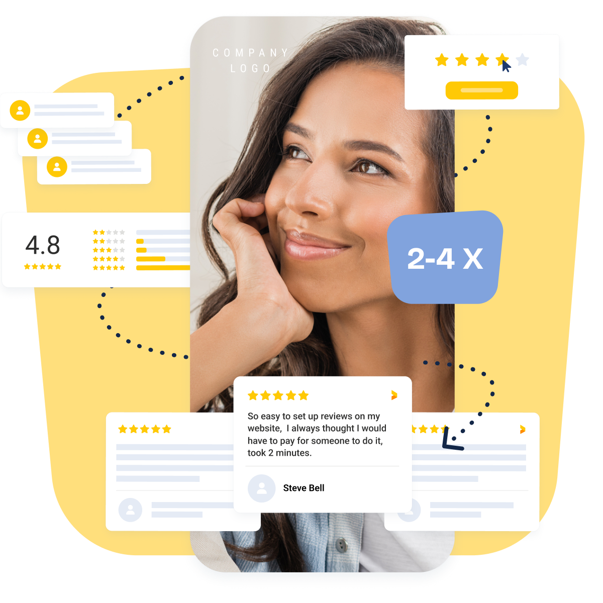 three in on survey: get feedback, analyze and collect reviews