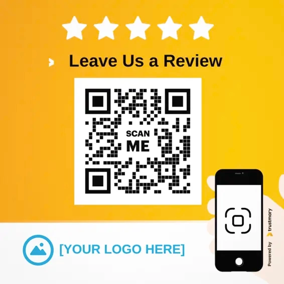qr code review card